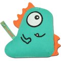 Touchdog Cartoon Shoe-faced Monster Plush Dog Toy, Green