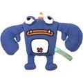 Touchdog Cartoon Crabby Tooth Monster Plush Dog Toy, Blue