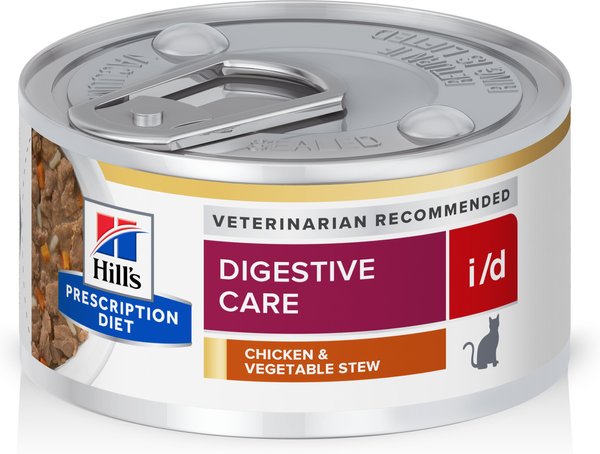 Hill's Prescription Diet i/d Digestive Care Chicken & Vegetable Stew Wet Cat Food, 2.9-oz, case of 24 slide 1 of 11