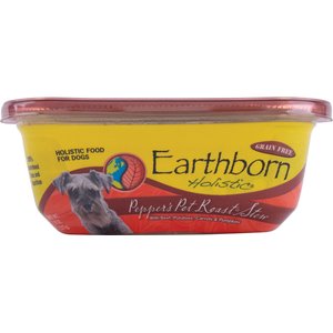 Earthborn Holistic Pepper's Pot Roast Grain-Free Natural Moist Dog Food, 8-oz tray, case of 16