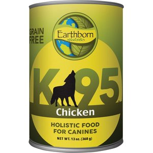 Earthborn Holistic K95 Chicken Recipe Grain-Free Canned Dog Food, 13-oz can, case of 24