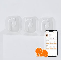 PurrSong LavvieTAG Health Fitness Tracker ID Cat Tag, 3 count