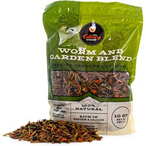 Culinary Coop Worm & Garden Blend Chicken Treats, 10-oz bag,  