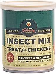 Culinary Coop Mealworms & Crickets Chicken Treats, 2.75-oz can,  