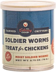 Culinary Coop Soldierworms Chicken Treats, 2.75-oz can,  