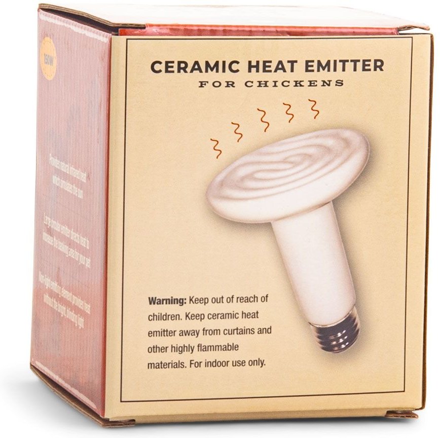 CULINARY COOP Ceramic Chicken Heat Emitter, 150watt