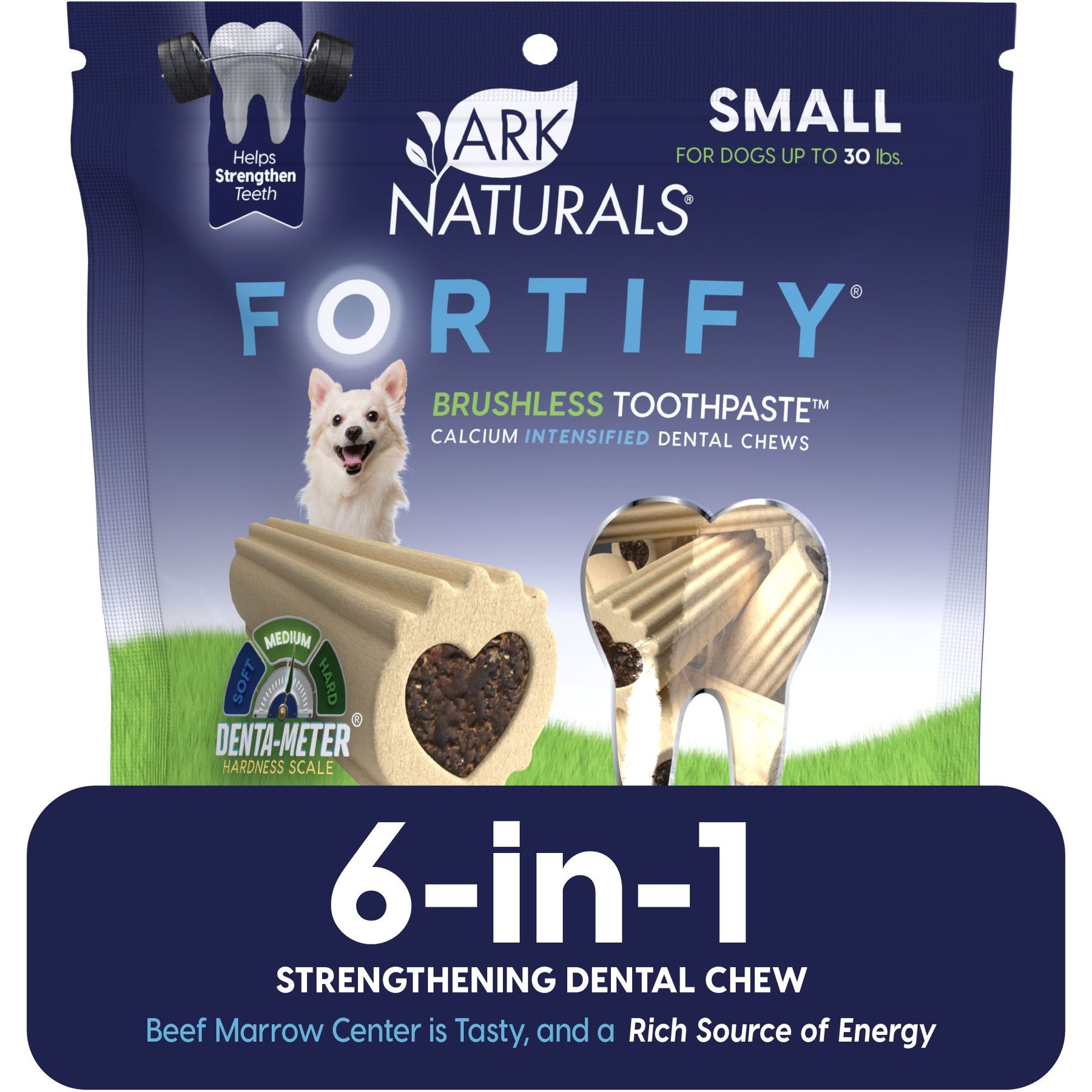Ark Naturals Fortify Brushless Toothpaste Small Dental Dog Treats