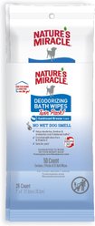 Nature's Miracle Deodorizing Bath Sunkissed Breeze Scent Dog Wipes, 2-Pack, 50 count