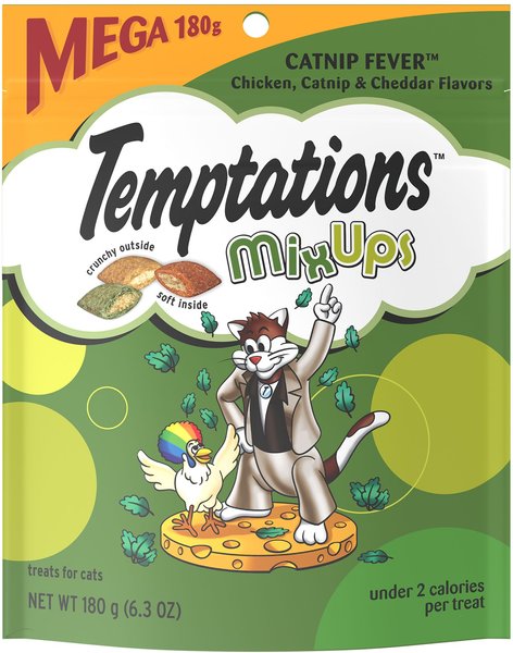 Temptations MixUps Catnip Fever Flavor Soft & Crunchy Cat Treats, 6.3-oz bag slide 1 of 9