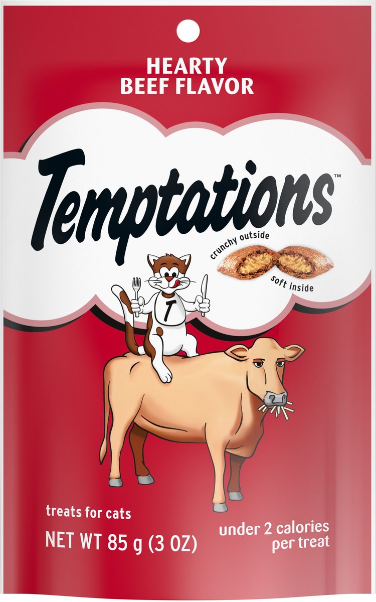 Temptations Classic Hearty Beef Flavor Soft & Crunchy Cat Treats