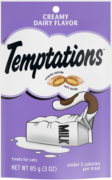 Temptations Classic Creamy Dairy Flavor Soft & Crunchy Cat Treats, 3-oz bag slide 1 of 9
