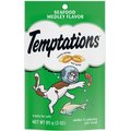 Temptations Classic Seafood Medley Flavor Soft & Crunchy Cat Treats, 3-oz bag