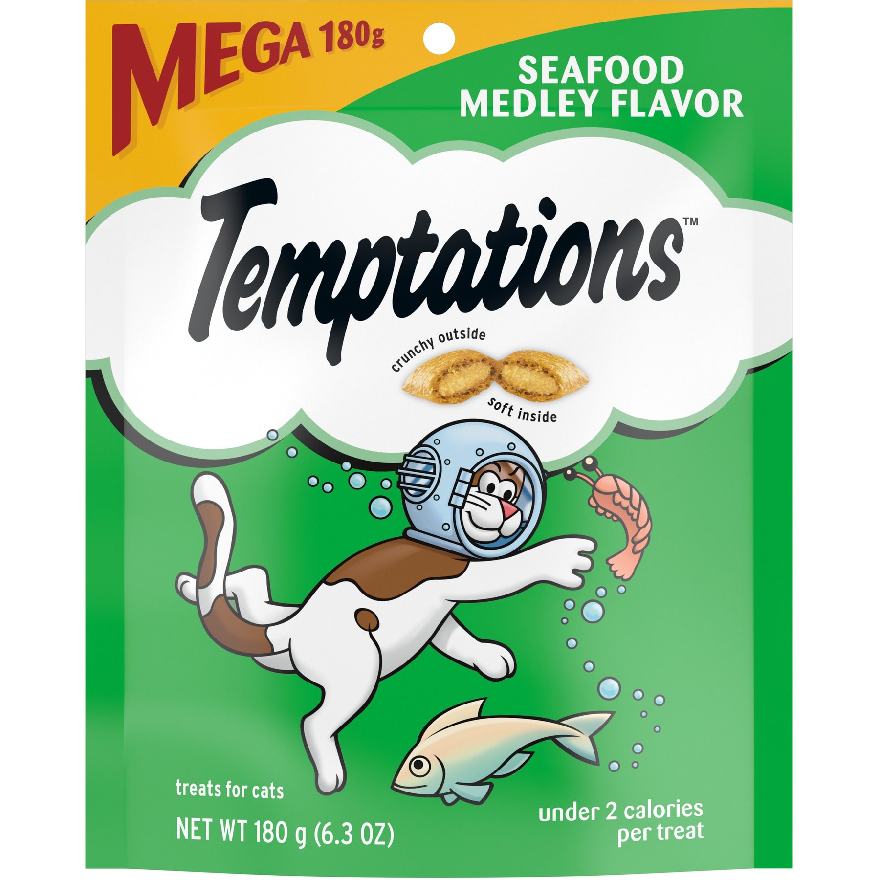 Temptations Seafood Medley Treats For Cats 360g - $14.40