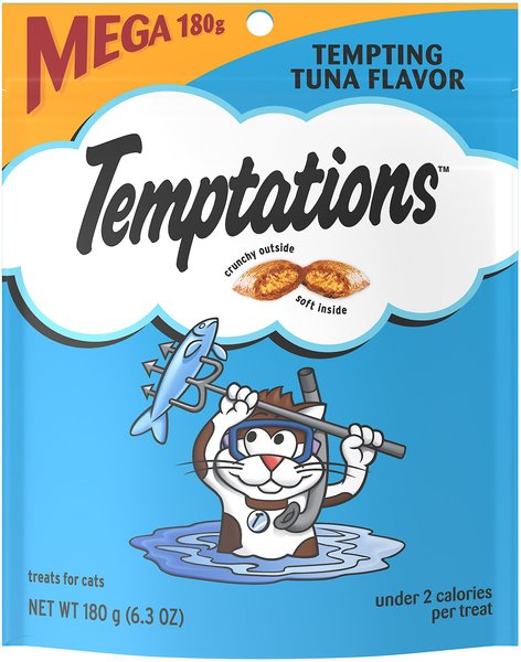 Temptations Classic Tempting Tuna Flavor Soft & Crunchy Cat Treats, 6.3-oz bag slide 1 of 9