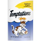 Temptations Indoor Care Chicken Flavor Soft & Crunchy Cat Treats, 2.1-oz bag