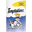 Temptations Indoor Care Chicken Flavor Soft & Crunchy Cat Treats, 2.1-oz bag