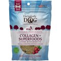 Exclusively Pet Collagen + Superfood Chews Cranberry Dental Dog Treats, 4-oz bag