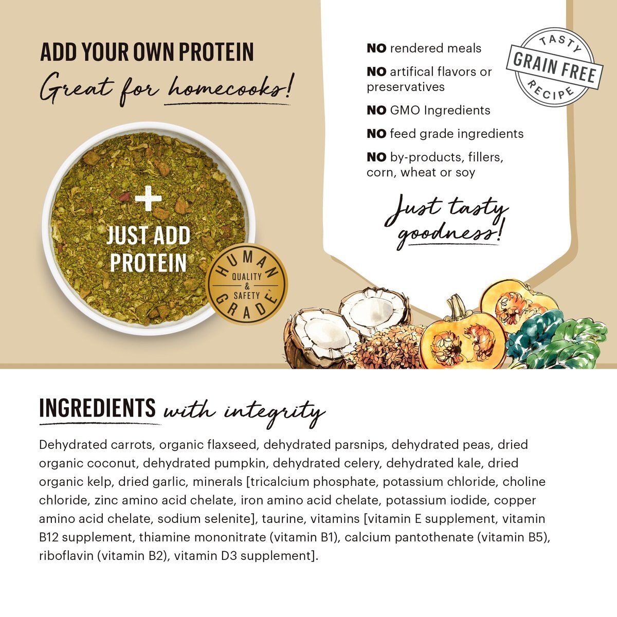 THE HONEST KITCHEN Veggie, Nut & Seed GrainFree Dehydrated Dog Food