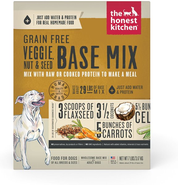 The Honest Kitchen Veggie, Nut & Seed Grain-Free Dehydrated Dog Food Base Mix, 7-lb box slide 1 of 11