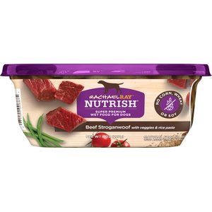 Rachael Ray Nutrish Natural Beef Stroganwoof Natural Wet Dog Food, 8-oz tub, case of 8