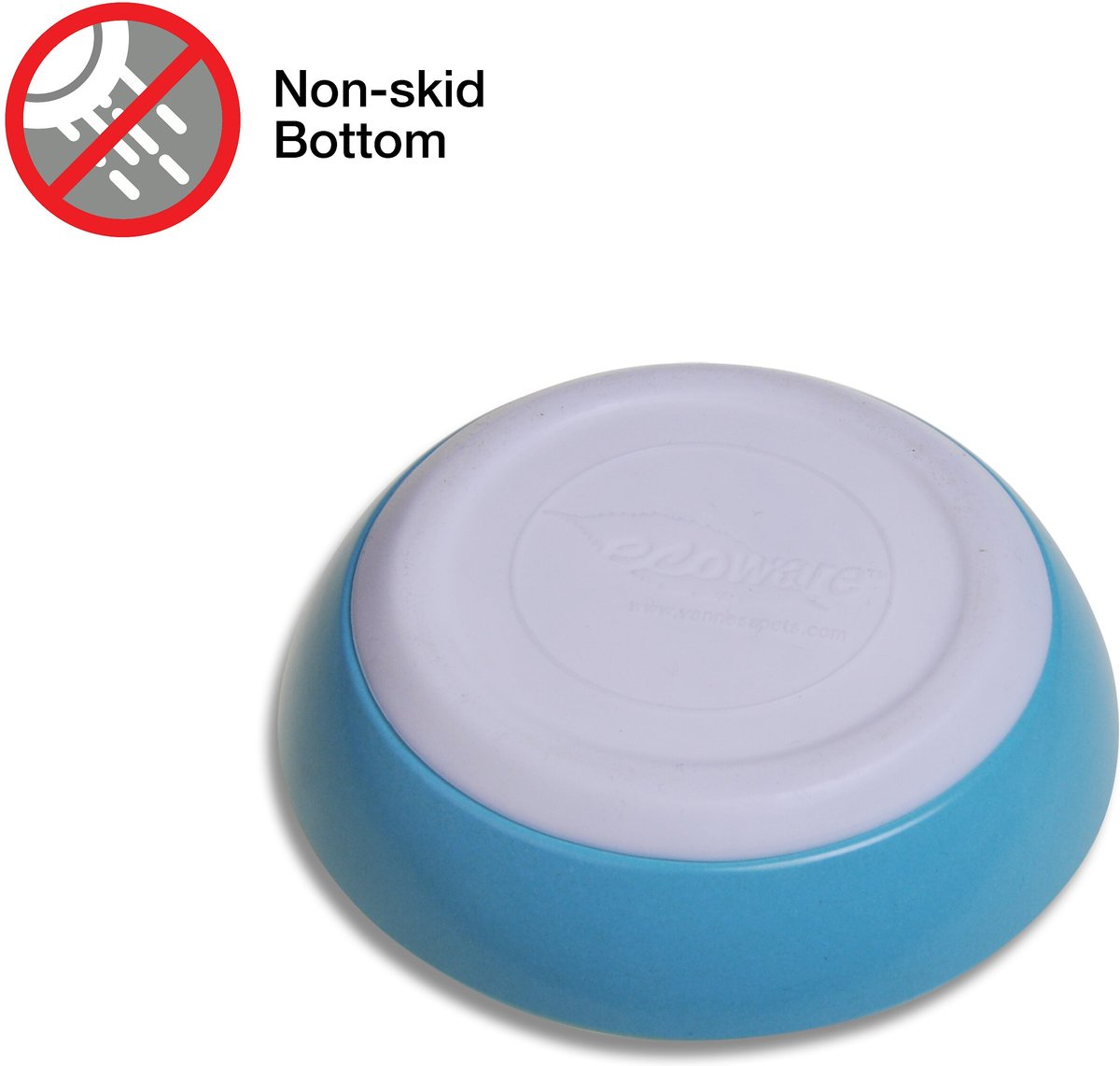 VAN NESS Ecoware NonSkid Cat Dish, Blue, 8oz