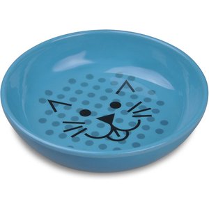 Van Ness Ecoware Non-Skid Cat Dish, Blue, 8-oz