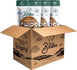Beg & Barker Triple Whole Chicken Chips Natural Single Ingredient Dog Treats, 8-oz bag, case of 3