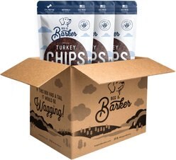 Beg & Barker Triple Whole Turkey Chips Natural Single Ingredient Dog Treats, 8-oz bag, case of 3