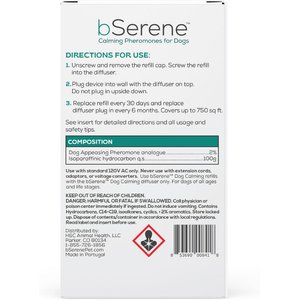 bSerene Dog Calming Pheromone Diffuser Refill