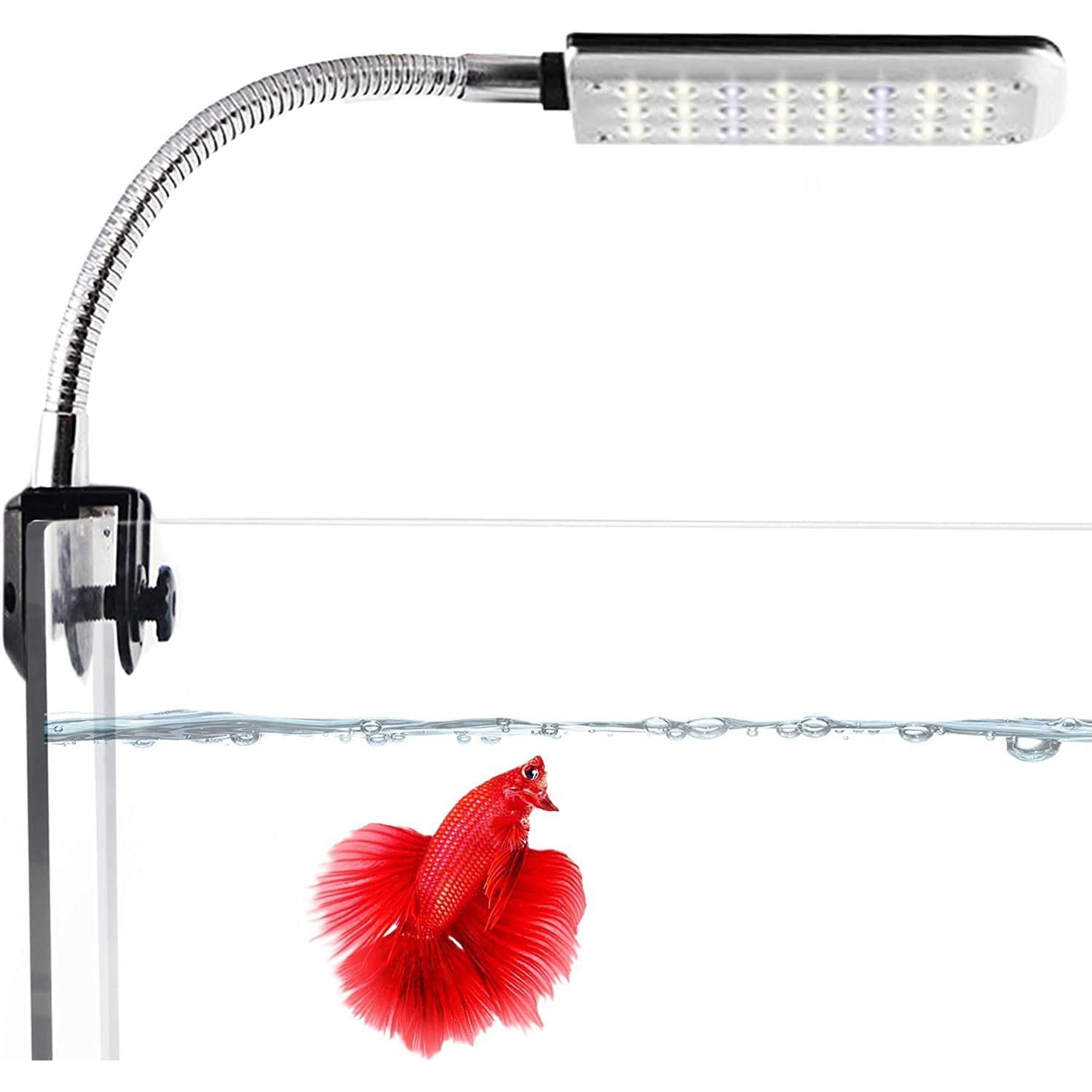 SunGrow Freshwater Fish Tank Clip-On Aquarium LED Light Fixture