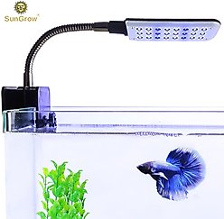 SunGrow Freshwater Fish Tank Clip-On Aquarium LED Light Fixture slide 2 of 6