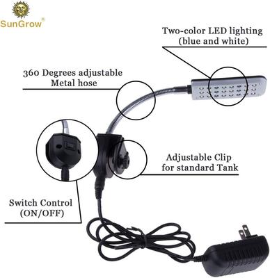 Show full view: SunGrow Freshwater Fish Tank Clip-On Aquarium LED Light Fixture slide 3 of 6