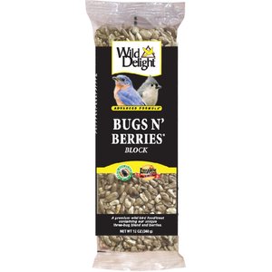 Wild Delight Bugs N' Berries Block Wild Bird Food, 12-oz bag