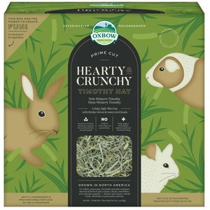 Oxbow Prime Cut Hearty & Crunchy Timothy Hay Small Pet Food, 80-oz bag