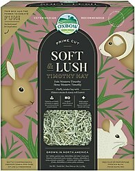 Oxbow Prime Cut Soft & Lush Timothy Hay Small Pet Food, 40-oz bag