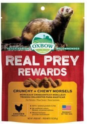 Oxbow Real Prey Rewards Crunchy & Chewy Chicken Ferrets Treats, 3-oz