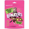Bonkers Cat Pillows Catnip, Chick 'N & Cheddar Flavored Crunchy Cat Treats, 3-oz bag, 1 count