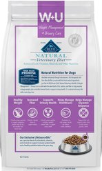 Blue Buffalo Natural Veterinary Diet W+U Weight Management + Urinary Care Dry Dog Food, 22-lb bag slide 2 of 9