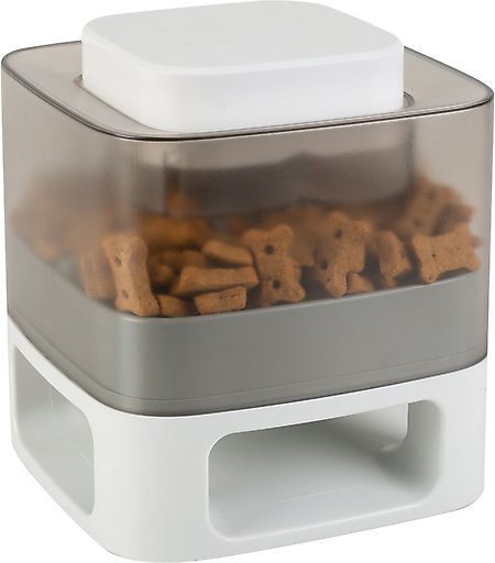 Pounce + Fetch Interactive Press & Release Dog & Cat Treat Dispenser, 6-cup