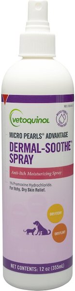 Vetoquinol Dermal-Soothe Anti-Itch Spray for Dogs & Cats, 12-oz bottle slide 1 of 5