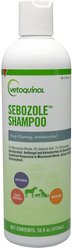 Vetoquinol Sebozole Shampoo for Dogs & Cats, 16-oz bottle