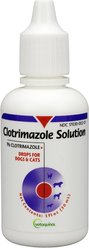 Vetoquinol Clotrimazole Antifungal Solution Droppers for Dogs & Cats, 1-oz bottle