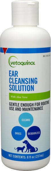Vetoquinol Ear Cleaning Solution for Dogs & Cats, 8-oz bottle slide 1 of 7