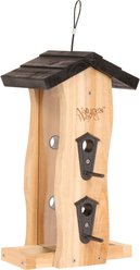Natures Way Bird Products Vertical Wave Bird Feeder, Cedar