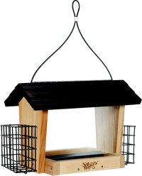 Natures Way Bird Products Hopper Bird Feeder with Suet, Cedar, 6-qt
