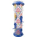 Natures Way Bird Products Garden Floral Easy Clean Bird Feeder, Blue, 2.8-qt