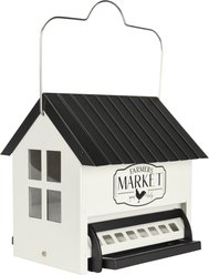 Natures Way Bird Products Squirrel Shield Hopper Bird Feeder, Black, 5.5-qt