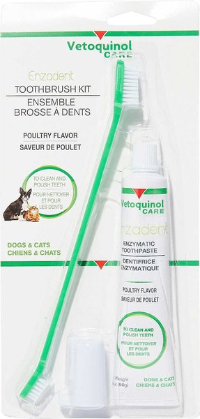Vetoquinol Enzadent Enzymatic Poultry Flavor Dog & Cat Dental Kit slide 1 of 7