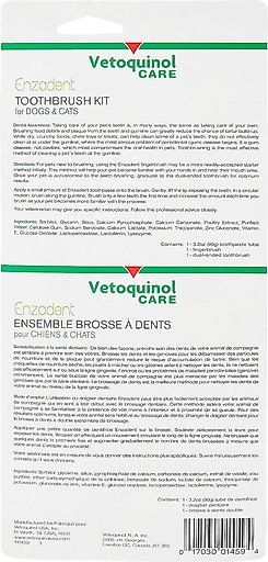 Vetoquinol Enzadent Enzymatic Poultry Flavor Dog & Cat Dental Kit