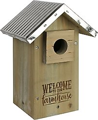 Natures Way Bird Products Rustic Weatherd Bluebird House, Brown